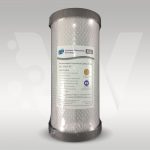 Carbon Water Filter with impregnated silver and micron rating of 0.5.