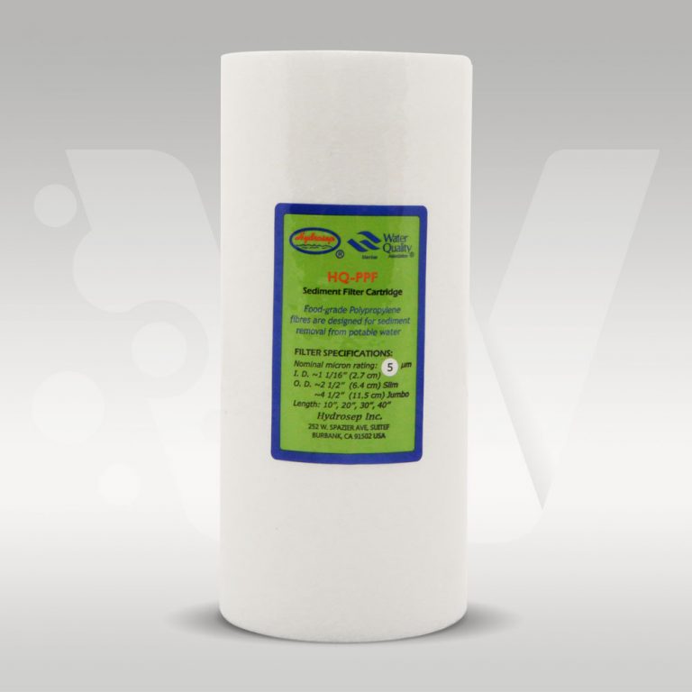 Melt Blown Poly Spun Sediment Filter 10” x 4.5” 5 Micron