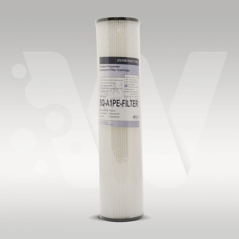 Pleated Washable 20 micron Sediment Water Filter 4.5" x 20"