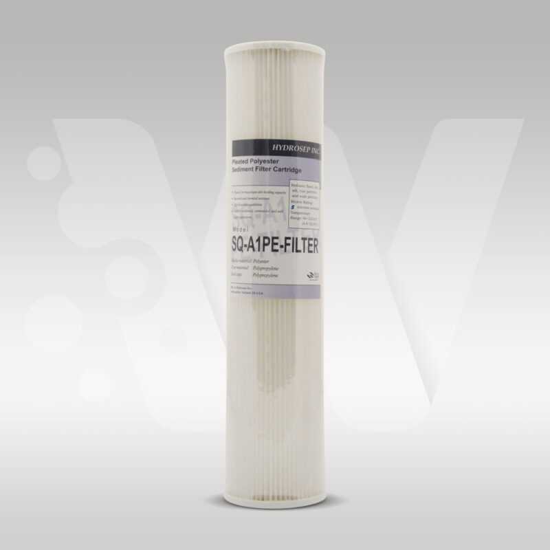 Pleated Washable 20 micron Sediment Water Filter 4.5" x 20"