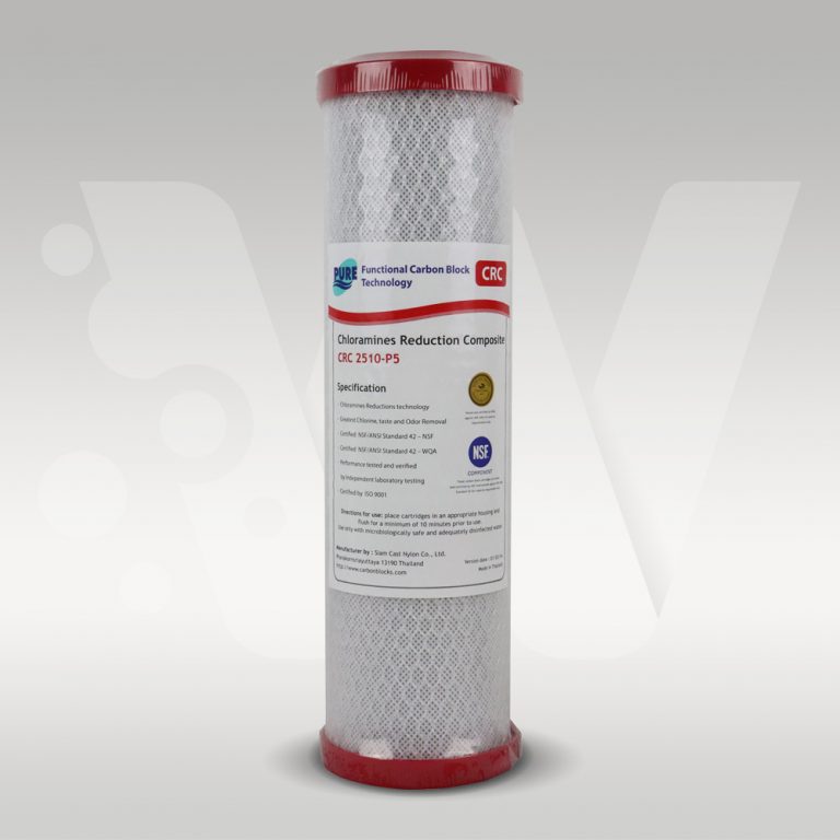 Chloramine Reduction Coconut Carbon Block Filter 10” x 2.5” 0.5 Micron