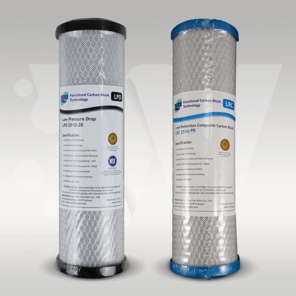 Heavy metals and chlorine removal water filter replacement pack