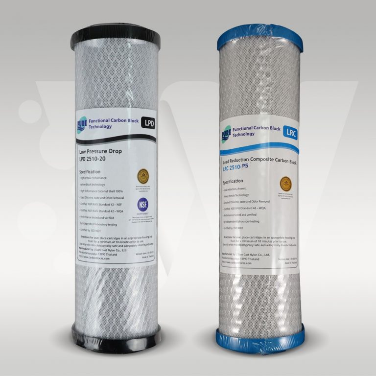 Heavy metals and chlorine removal water filter replacement pack