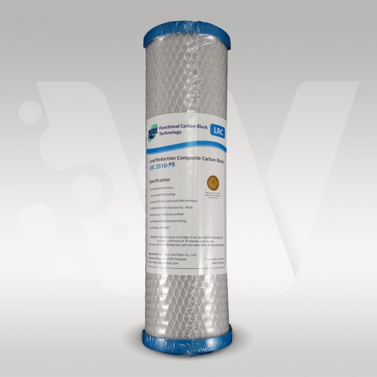 Lead & Heavy Metals Removal Coconut Carbon Block Filter 10” x 2.5” 0.5 Micron