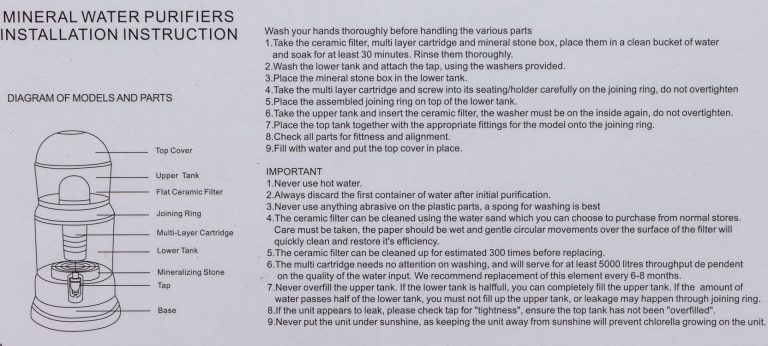 16L Bench Top Gravity Water Purifier - 7 Stage Water Treatment - Image 2