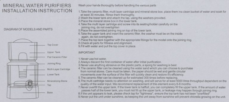 24L Bench Top Gravity Water Purifier - 6 Stage Water Treatment - Image 2