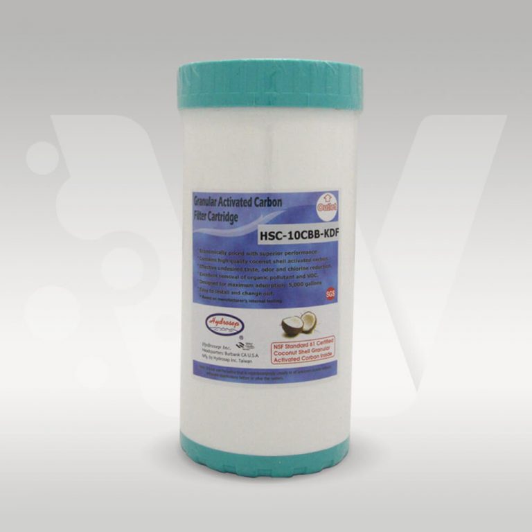 KDF55 Media And GAC Water Filter Cartridge 10" x 4.5"