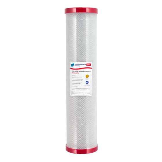 20" high by 4.5" wide chloramine removal water filter