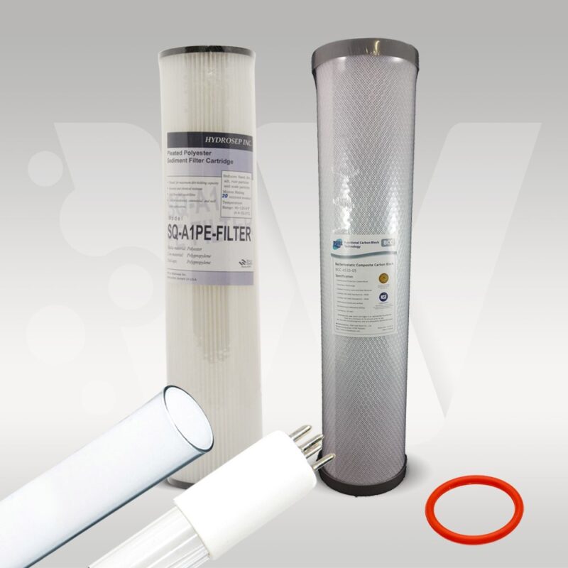 UV Guard CWP55 service pack. Filters and UV Lamp.